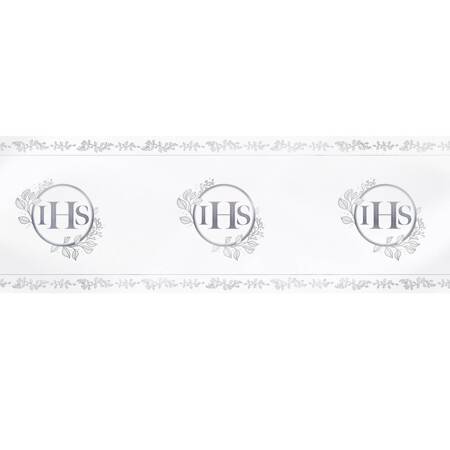 Table runner, silver First Holy Communion 30 cm x 5 m