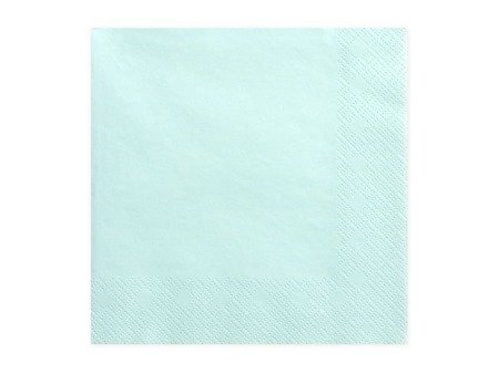 Three-ply napkins, bright turquoise, 33x33cm (1 op. / 20 pieces).
