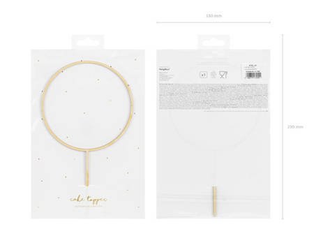 Topper wooden hoop, 24.5 cm