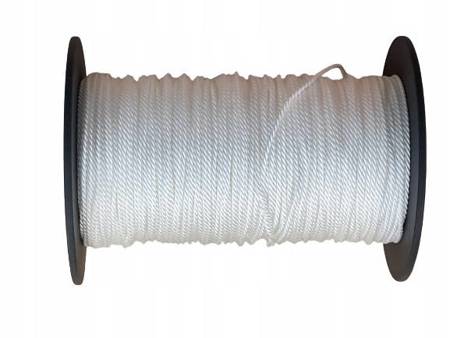 Twisted white cord, 120 mb/1mm