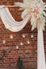 Artificial pampas grass, 10x45 cm, light cream