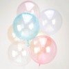 Balloon Transparent Sphere, Clearz Crystal Blue, blue, 45cm