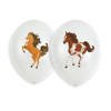 Bautiful Horses latex balloons, horses 28cm, 6 pcs