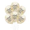 Confetti balloons - Happy New Year, 30cm, 100 pcs.