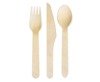 Eco Wooden cutlery, mix of 6