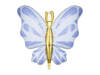 Foil Balloon Butterfly, Blue, 69x69 cm