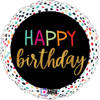 Foil Balloon - Happy birthday - round dots 46 cm