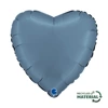 Foil Balloon - Satin Blue Jeans, heart 46 cm, Grabo