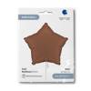 Foil Balloon - Satin Chocolate Brown Star 46 cm, Grabo