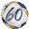 Foil balloon 60th birthday, marble grenade, 46 cm