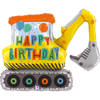 Foil balloon Birthday Construction Excavator 79 cm