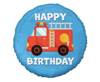 Foil balloon Fire brigade, Happy Birthday - 45 cm