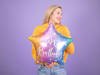 Foil balloon Happy Birthday! Colorful star 40 cm