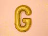 Foil balloon Letter G, 35cm, Gold