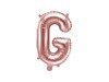 Foil balloon Letter G, 35cm, Rose Gold rose gold