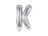 Foil balloon Letter K, 35cm, silver