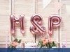 Foil balloon Letter S, 35cm, Rose Gold rose gold