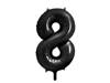 Foil balloon digit 8 black, 86cm black