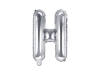 Foil balloon letter H, 35cm, silver