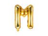 Foil balloon letter M 35cm, gold