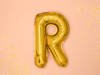 Foil balloon letter R 35cm, gold