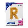 Foil balloon letter R, 66cm, gold