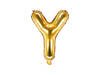 Foil balloon letter Y 35cm, gold