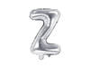 Foil balloon letter with 35cm, silver