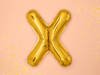 Foil balloon letter x 35cm, gold