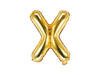 Foil balloon letter x 35cm, gold