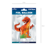 Foil balloon tyrannosaur red 91cm x 76cm