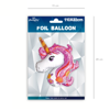 Foil balloon with pink unicorn 110cm x 82cm