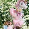 Foil balloon with pink unicorn 110cm x 82cm