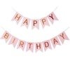 Garland Birthday - Banner HAPPY BIRTHDAY, 20cm XXL, pink