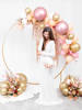 Glossy balloons 27cm, rose gold chrome (1 box / 50 pcs.)