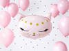 Kitten foil balloon, pink, 48 x 36 cm