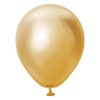 Latex Balloons Mirror Gold, 13cm, 100 pcs.