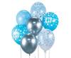 Latex balloons, Birthday Bouquet Blue 30 cm, 7 pcs.