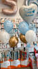 Latex balloons Holy Baptism blue, 50 pcs