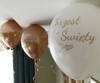 Latex balloons Holy Baptism white, gold print 10 pcs.