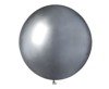 Latex balloons, Silver chrome, 47.5 cm, 25 pcs.