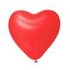 Latex balloons heart pastel red 28cm, 6 pcs