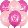 Latex birthday balloons mix pink 10 pcs.