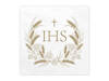 Napkins with a gold print, IHS, 33x33cm, 20 pcs