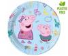 Paper plates, Peppa pig, 23 cm, 8 pcs.