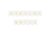 Personalizowany Baner Flagi DOWOLNY NAPIS, Gold