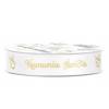 Satin ribbon, white ribbon 50mm / 25m