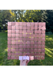 Sequin Panel, Squares, Rose Gold, 30x30 cm, 1 pcs