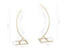 Stand with 2 incomplete arches, 200 cm and 180 cm - set, gold