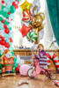 Standing foil balloon Santa Clous, 63 x 106 cm